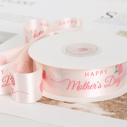 Mother's Day Gift Wrapping Decorative Ribbon - Light Pink - 2PCS - 1" x 71" - image 5
