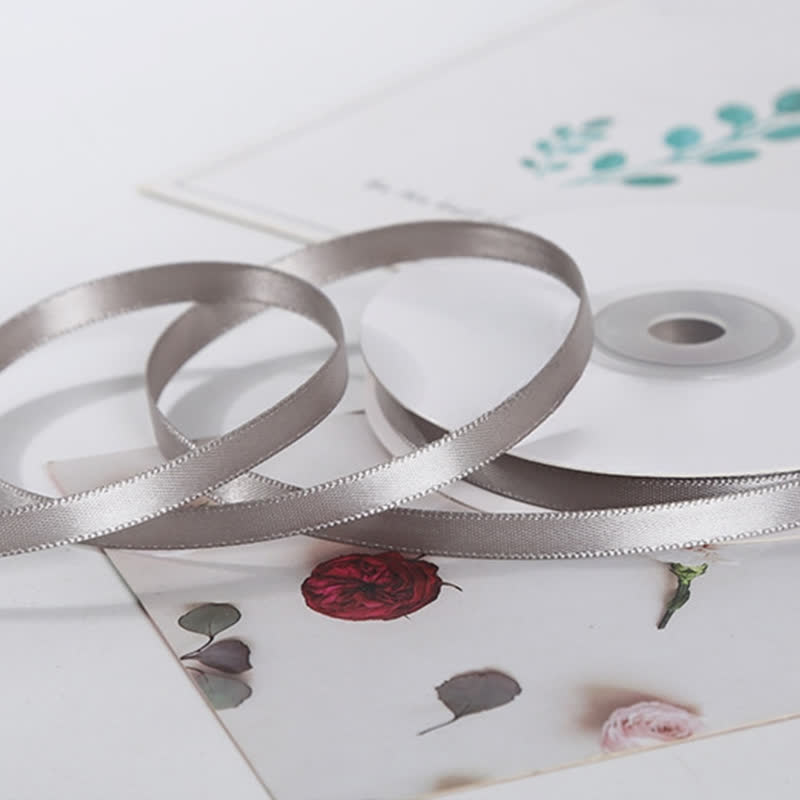 Luxury Gift Packaging Decorative Ribbon - Grey - 2PCS - 0.2" x 71" - image 5