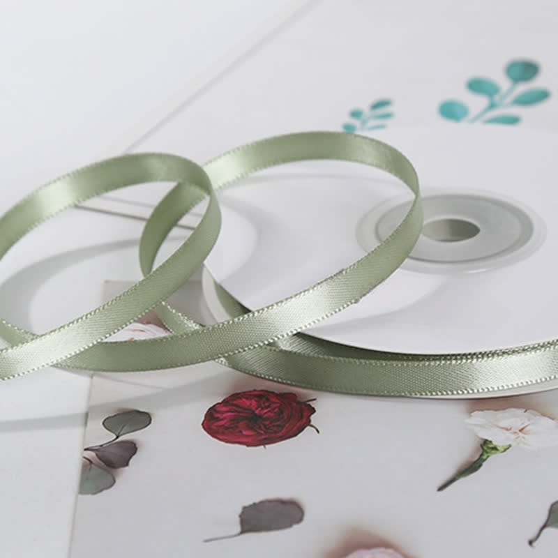 Luxury Gift Packaging Decorative Ribbon - Green - 2PCS - 0.2" x 71" - image 6