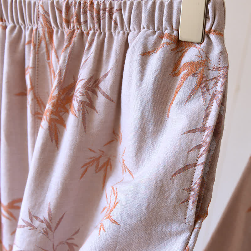 Jacquard Bamboo Double Layer Gauze Nightwear Set - image 8