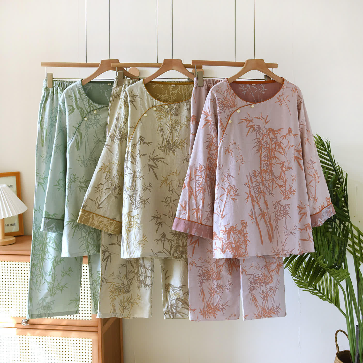 Jacquard Bamboo Double Layer Gauze Nightwear Set - image 0