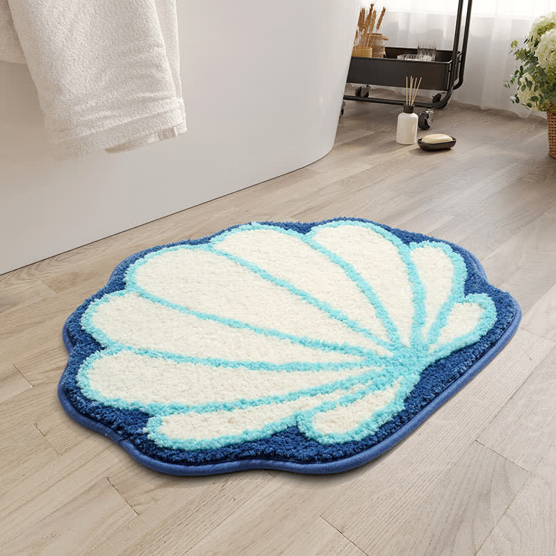 Cartoon Shell Daisy Flower Absorbent Floor Mat - A - 1PC - 19" x 19" - image 0