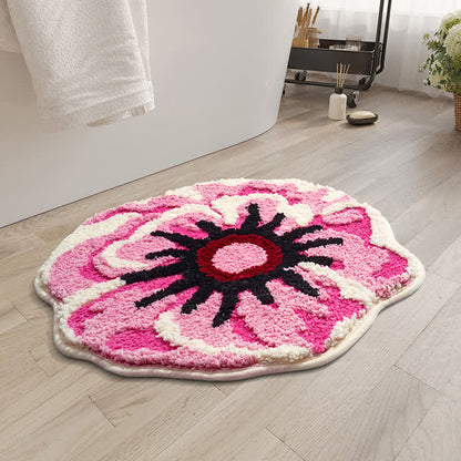 Cartoon Shell Daisy Flower Absorbent Floor Mat - C - 1PC - 19" x 19" - image 5