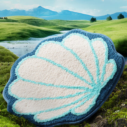 Cartoon Shell Daisy Flower Absorbent Floor Mat - image 1