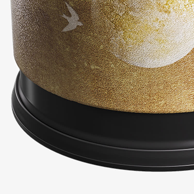 Vintage Bamboo Leather Durable Trash Can - image 5