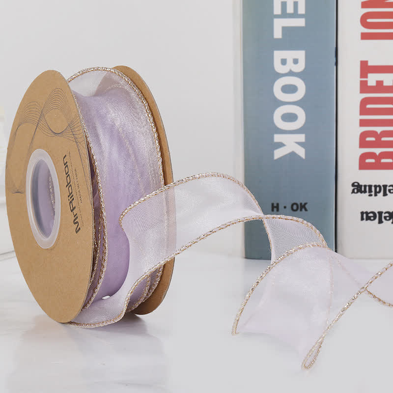 Mother's Day Bouquet Gift Box Packaging Ribbon - Light Purple - 2PCS - 1.6" x 360" - image 11