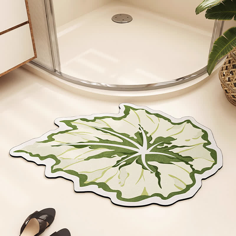 Four-leaf Clover Leaf Absorbent Diatom Mud Floor Mat - image 2