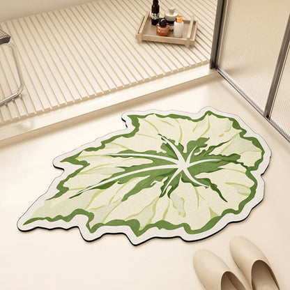 Four-leaf Clover Leaf Absorbent Diatom Mud Floor Mat - B - Set(2PCS) - 19" x 31"+23" x 35" - image 1