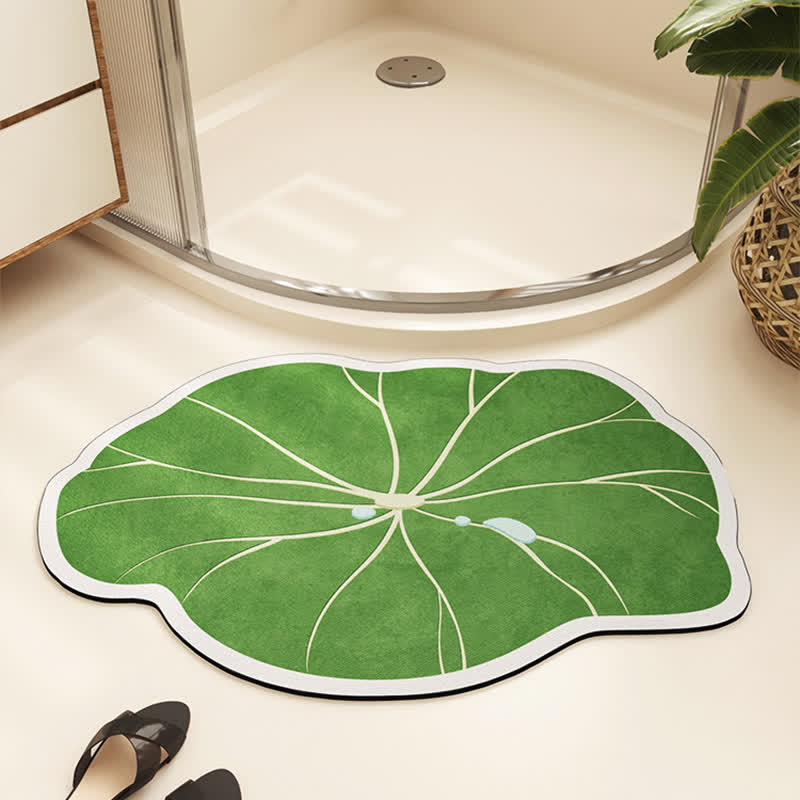 Four-leaf Clover Leaf Absorbent Diatom Mud Floor Mat - image 6