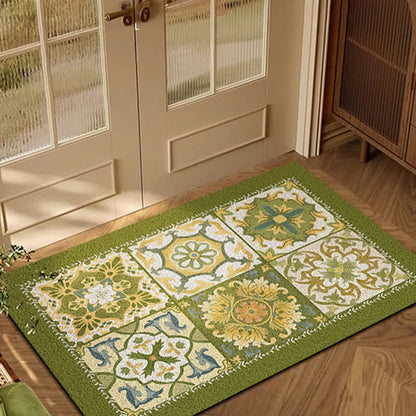 French Retro Geometric Pattern Dust Removal Mat - image 1