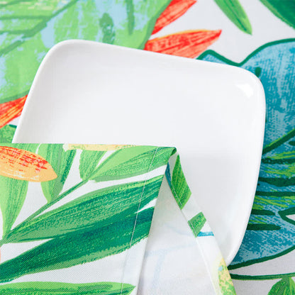 Pastoral Style Green Leaf Waterproof Tablecloth - image 5