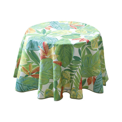 Pastoral Style Green Leaf Waterproof Tablecloth - image 6