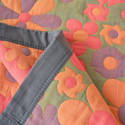 Refresh Floral Cotton Gauze Comfy Soft Blanket  - image 4