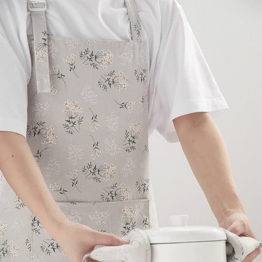 Cute Pastoral Style Floral Breathable Apron - A - image 0