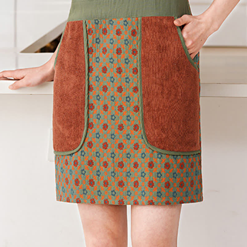 Pure Cotton Vintage Waterproof Vest Apron - image 2