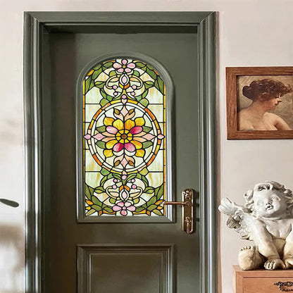 Retro Baroque Style Static Privacy Film - image 1