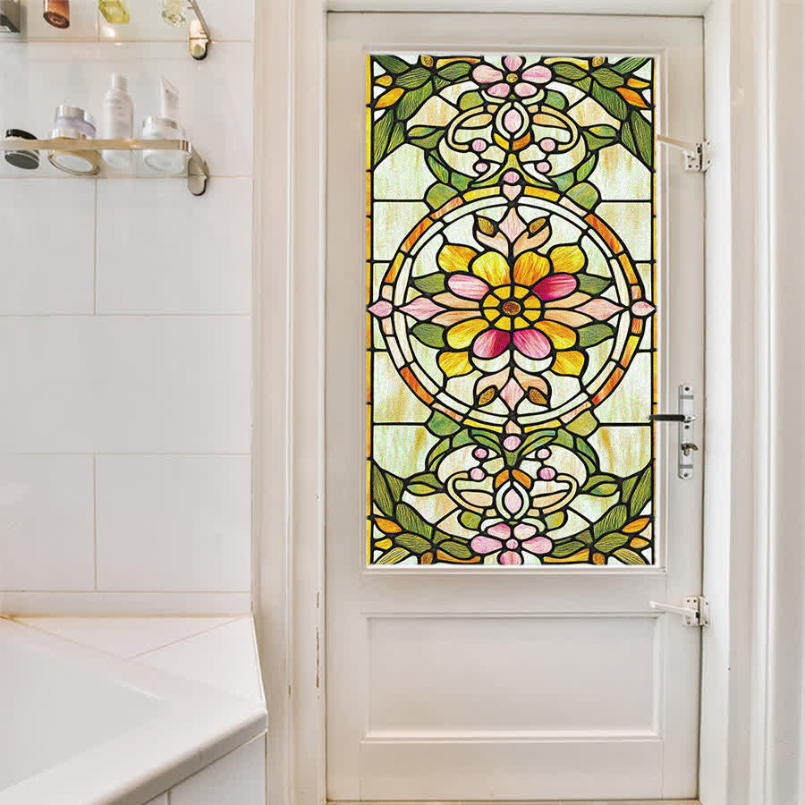 Retro Baroque Style Static Privacy Film - image 3