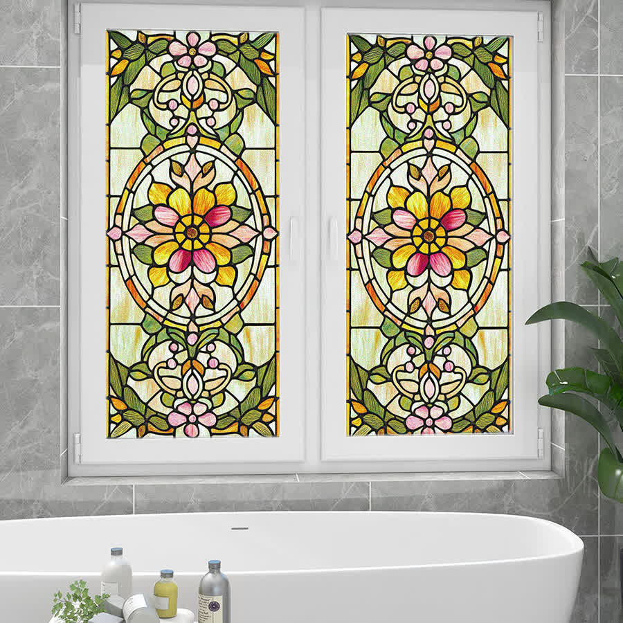 Retro Baroque Style Static Privacy Film - image 5