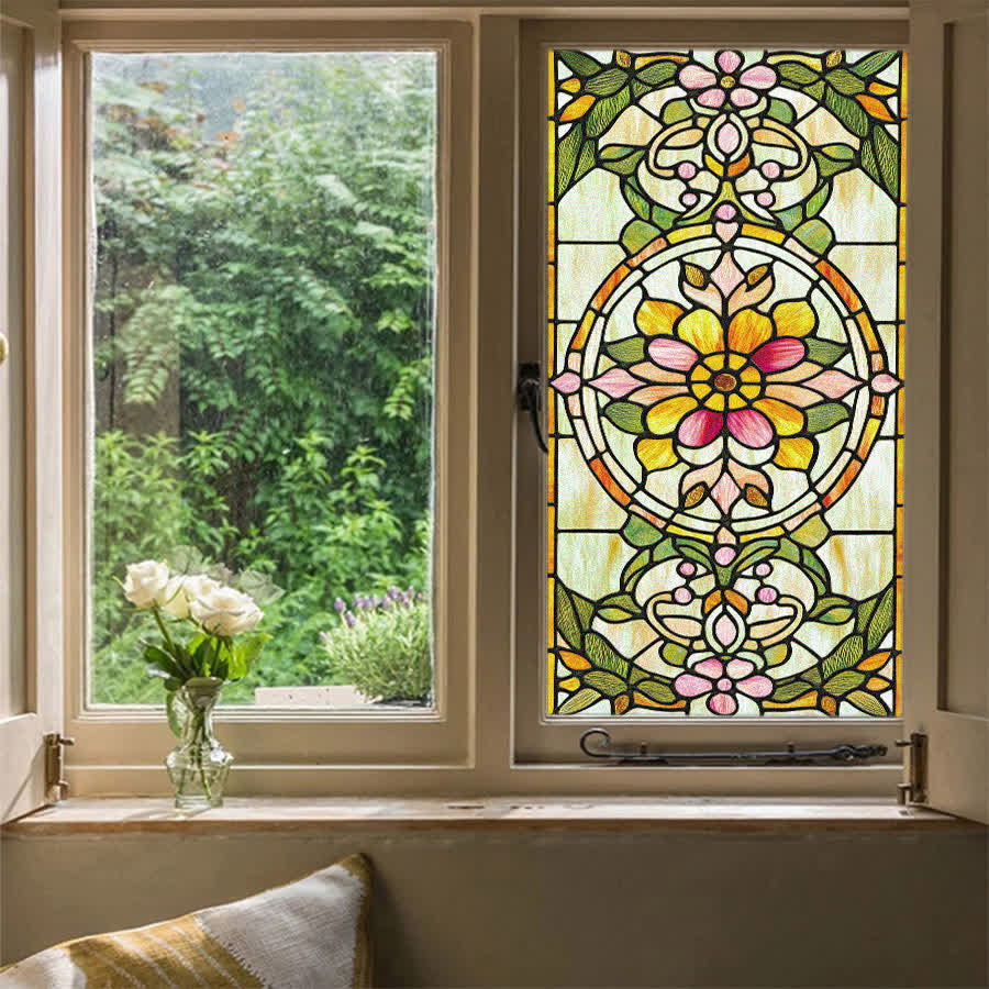 Retro Baroque Style Static Privacy Film - image 2
