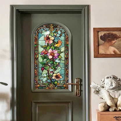 Baroque Floral Static Frosted Privacy Film - image 4