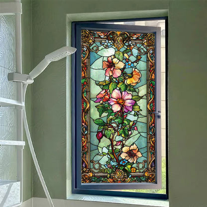 Baroque Floral Static Frosted Privacy Film - image 7