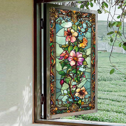 Baroque Floral Static Frosted Privacy Film - image 6