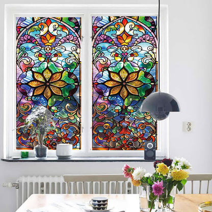 Retro Stained Static Frosted Privacy Film - image 5