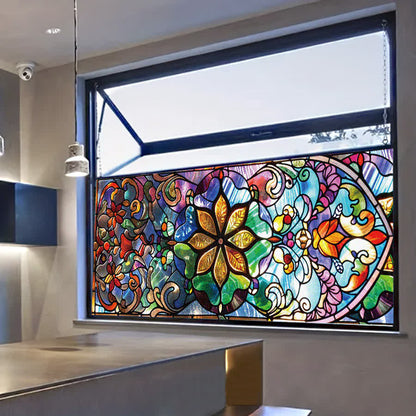 Retro Stained Static Frosted Privacy Film - image 3