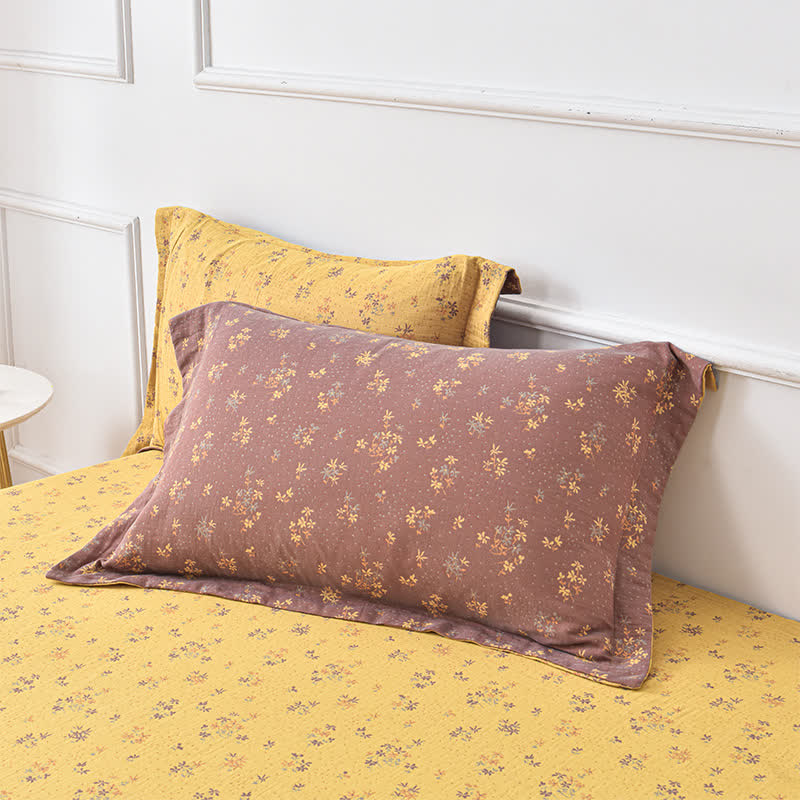 Yarn-dyed Jacquard Cotton Gauze Comfy Coverlet - image 1