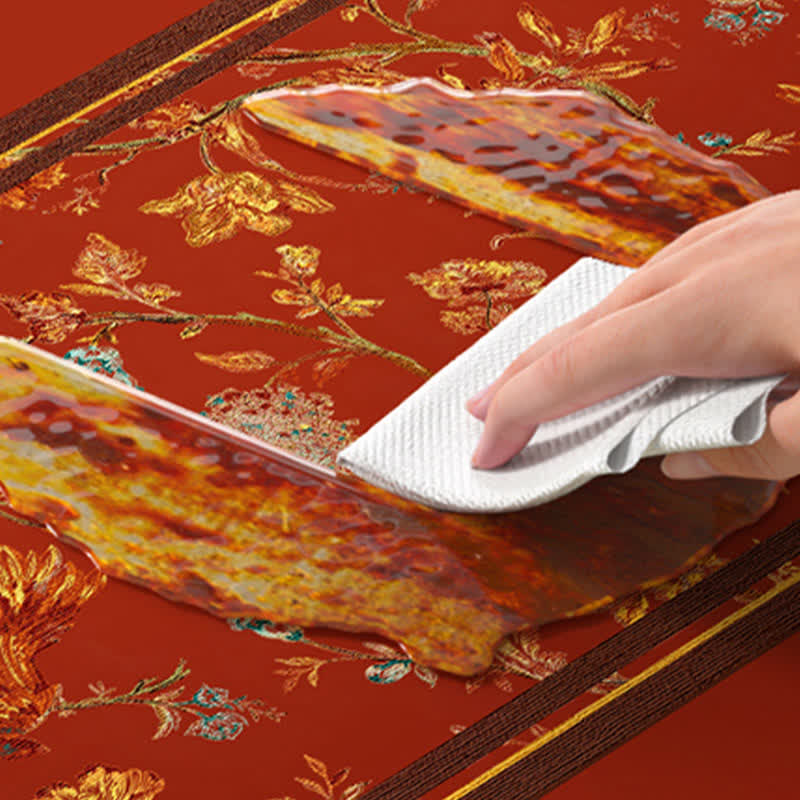 Decorative Elegant Floral Durable Trash Bin - image 4