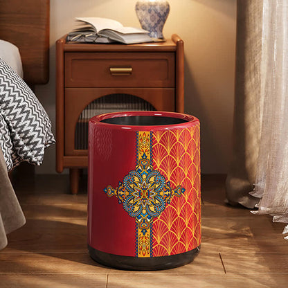 Moroccan Style Double Barrel Decorative Trash Bin - A - 9"W x 9"L x 12"H - image 1