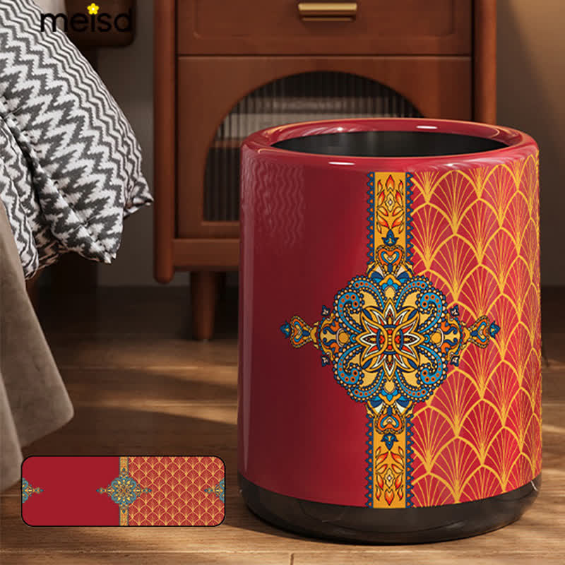 Moroccan Style Double Barrel Decorative Trash Bin - image 2