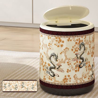 Decorative Elegant Floral Durable Trash Bin - image 8
