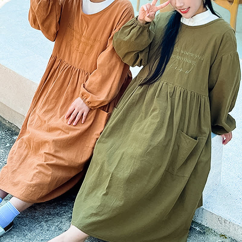 Long Sleeve Loose Breathable Kitchen Apron - image 1