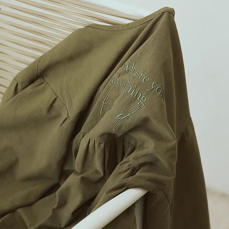 Long Sleeve Loose Breathable Kitchen Apron - image 12