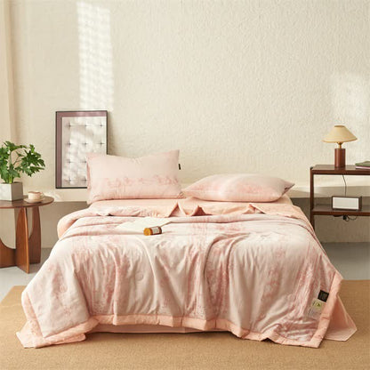 Pure Cotton Jacquard Simple Style Bedding - Pink - 2pcs Pillowcases - 19" x 29" - image 2