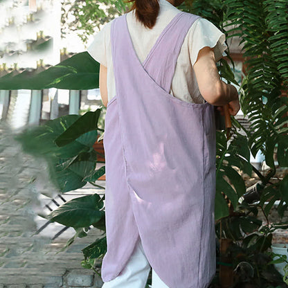 Thin Breathable Cotton Embroidered Flower Apron - image 3