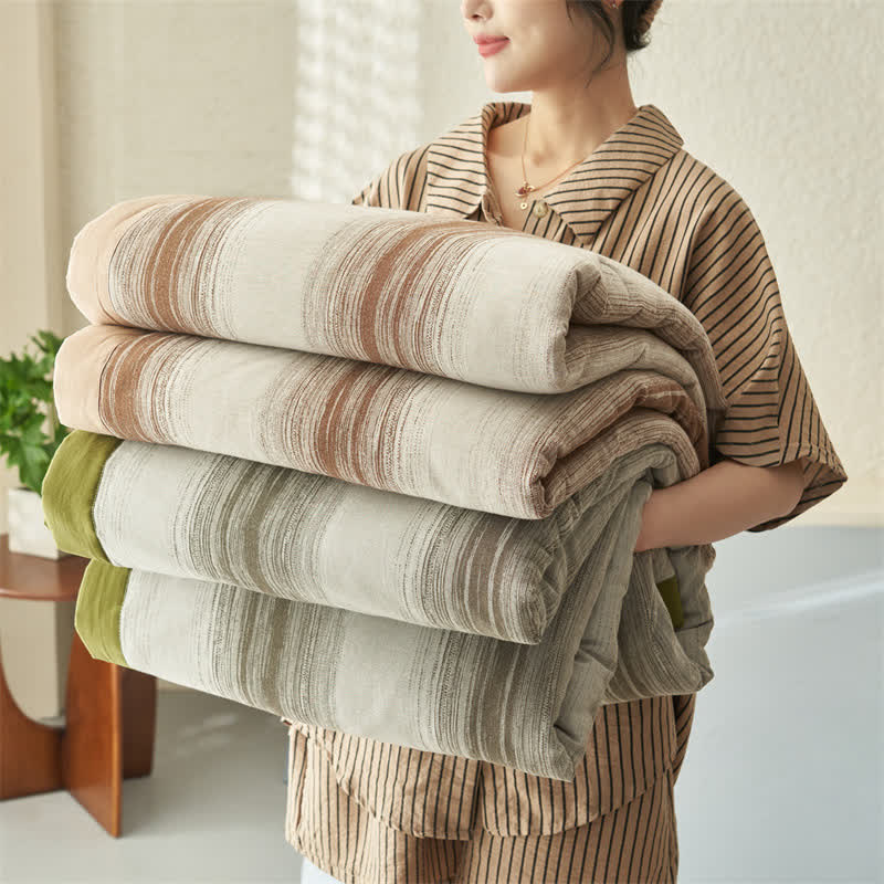 Pure Cotton Jacquard Striped breathable Bedding - image 3