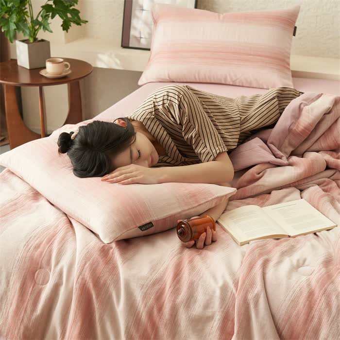 Pure Cotton Jacquard Striped breathable Bedding - image 2