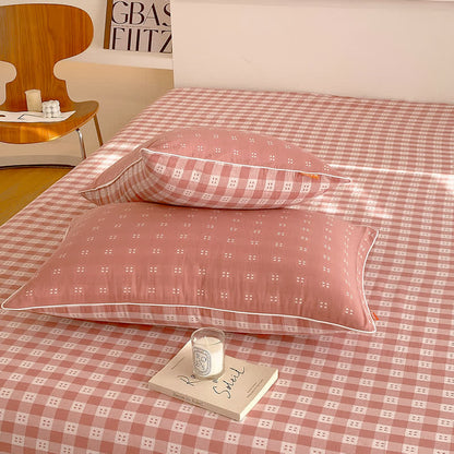 Reversible Cotton Gauze Plaid Coverlet - image 6