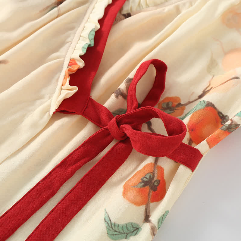 Bamboo Fiber Garden Persimmon Pajama Set - image 3