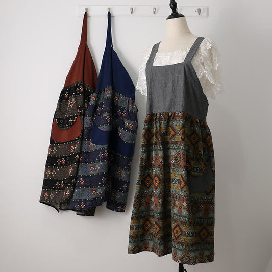 Vintage Pattern Home Kitchen Cotton Apron - image 0