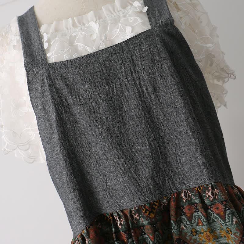 Vintage Pattern Home Kitchen Cotton Apron - image 6