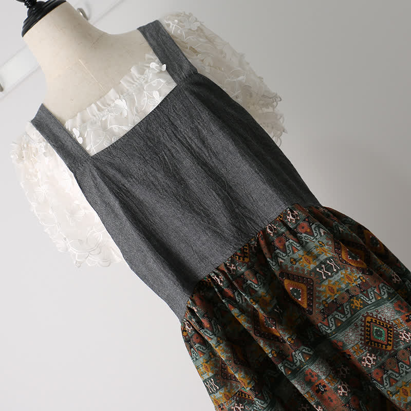 Vintage Pattern Home Kitchen Cotton Apron - image 7