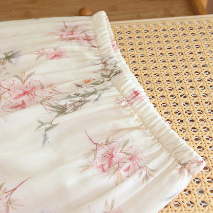 Elegant Cherry Blossom Branch Leaf Loungewear - image 11