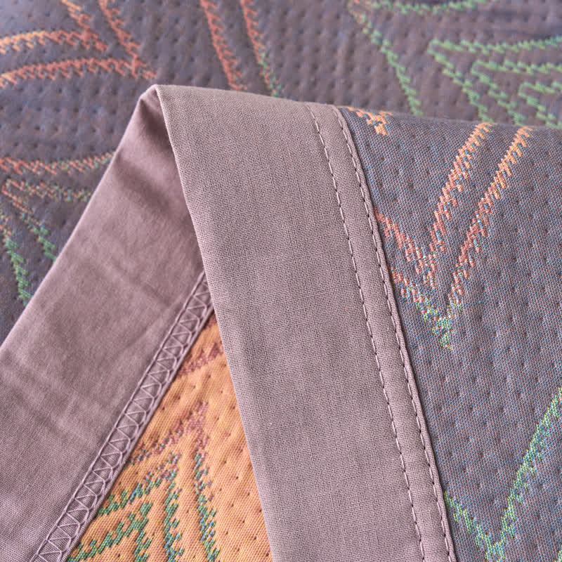 Cotton Gauze Yarn-dyed Jacquard Breathable Blanket - image 10