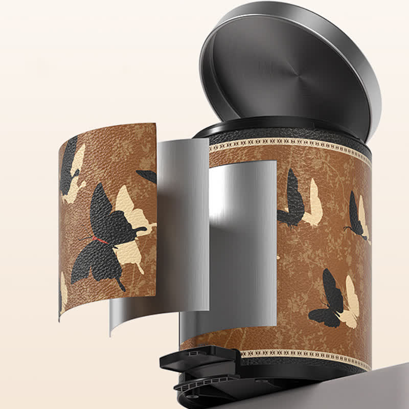 Rural Stainless Steel Leather Durable Trash Bin - image 19