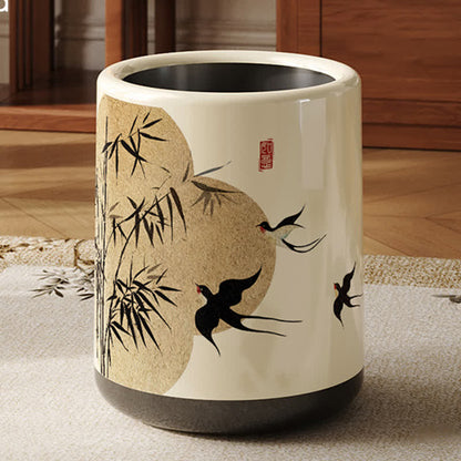 Floral Magpie Double Layer Trash Can - image 3