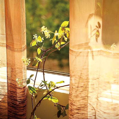 Orange Lake Sheer Gauze Chiffon Curtain - image 5