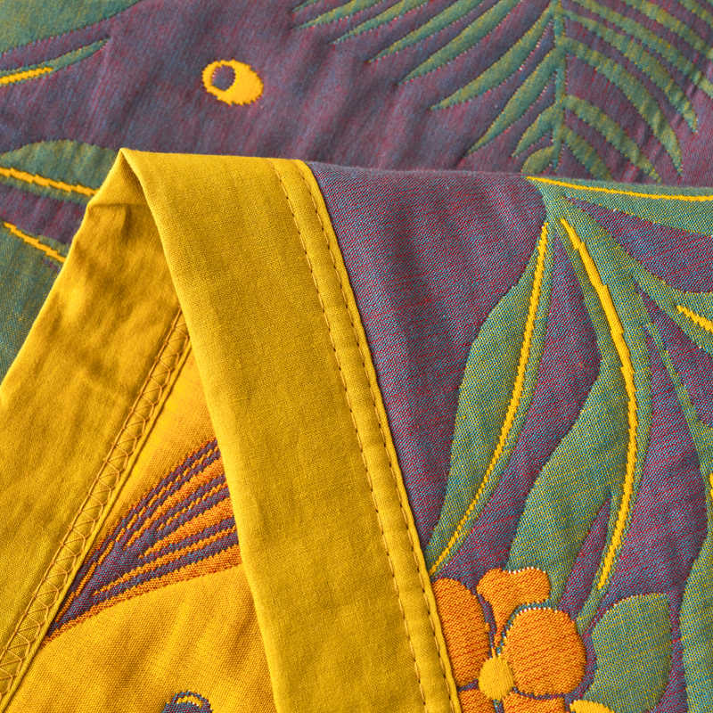 Three Layer Cotton Gauze Comfy Floral Quilt - image 4